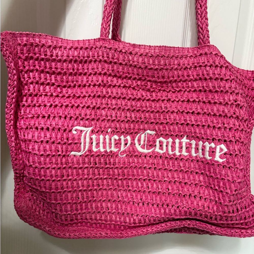 Juicy Couture Fuchsia Woven Tote